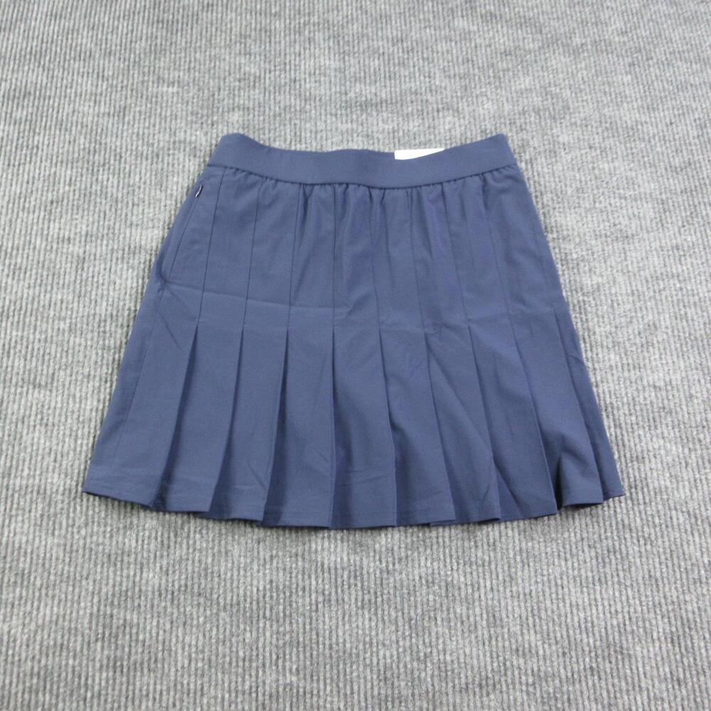Chico's Skirt Womens 00 Blue Pleated Built In Shorts Elastic Waist ZENERGY NWT